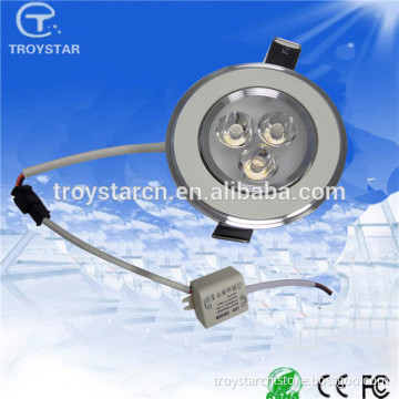 Restoration hardware false ceiling light white or golden 12v 3w power led recessed downlight with 75mm cut out is available